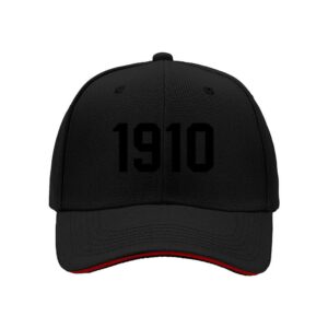 1910 Vintage Year Print Baseball Cap for Men Casual Streetwear Birthday Gift for Him Father's Day Present