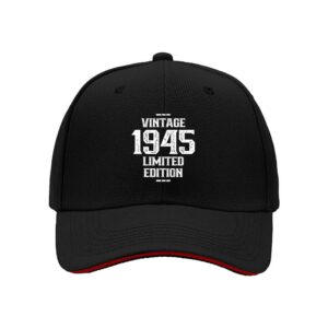 Vintage 1945 Limited Edition Men's Baseball Cap Birthday Gift for Dad Grandpa Anniversary Celebration