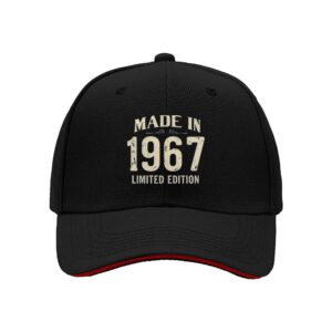 Made in 1967 Limited Edition Vintage Baseball Cap for Men Birthday Gift Father's Day Present Retro Style Hat