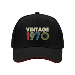 Vintage 1970s Retro Design Men's Baseball Cap Perfect Gift for Birthday or Father's Day Classic Style for Nostalgia Lovers