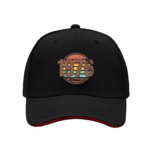 1976 Classic Vintage Year Birthday Gift for Men Baseball Cap Retro Style Unisex Hat Perfect for 4th of July Independence Day Celebration