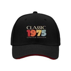 Classic 1975 Limited Edition Mens Baseball Cap Vintage Birthday Gift for Men Retro Style Unisex Hat Perfect for Father's Day