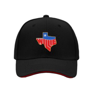 Texas Willie State Flag Design Men's Baseball Cap for Outdoor Activities and Independence Day Gifts