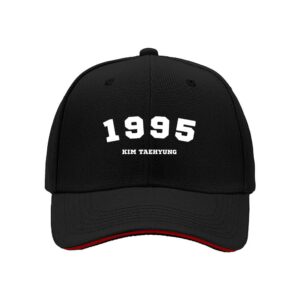 1995 Kim Taehyung Baseball Cap Birthday Gift for Fans Men's Fashion Hat Casual Streetwear Holiday Present