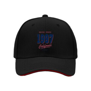 1997 California United States Vintage Baseball Cap Men's Retro Hat Gift for Birthday Christmas Holiday