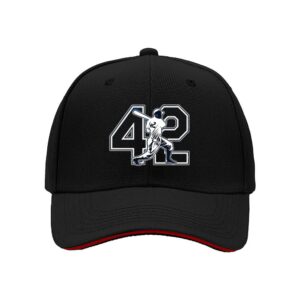 Baseball Player 42 Jersey Design Men's Cap Sports Gift for Father's Day and Birthday