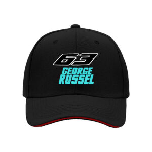 George Russell 63 Racing Logo Cap Men Baseball Hat Formula 1 Fan Gift Christmas Holiday Present
