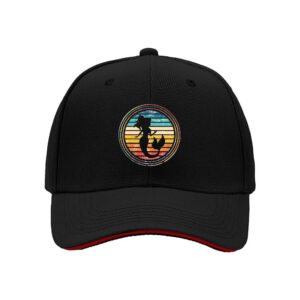 Sunset Mermaid Silhouette Baseball Cap for Men Beach Vacation Gift Summer Holiday Party Outfit Fashion Accessory