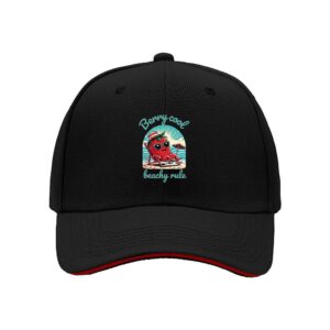 Berry Cool Strawberry Beach Hat for Men Summer Vacation Gift Funny Sun Hat Swim Party Outfit 4th of July Present