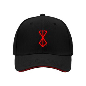 Red Dripping Symbol Men's Baseball Cap Gothic Horror Style Gift for Halloween and Dark Fashion Enthusiasts