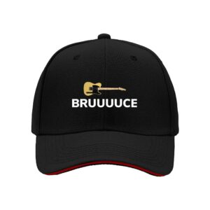 Bruce Springsteen Inspired Electric Guitar Print Baseball Cap for Men Rock Music Fans Gift for Father's Day or Birthday