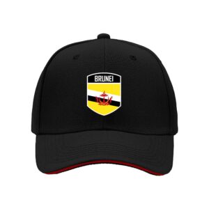 Brunei National Flag Baseball Cap for Men Patriotic Gift for Independence Day and National Celebrations