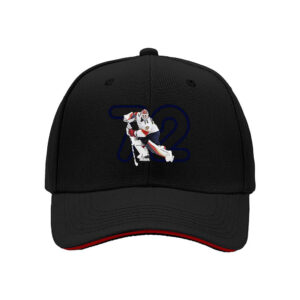 Hockey Goalie 72 Jersey Print Baseball Cap for Men Sports Fan Gift Christmas Birthday Present