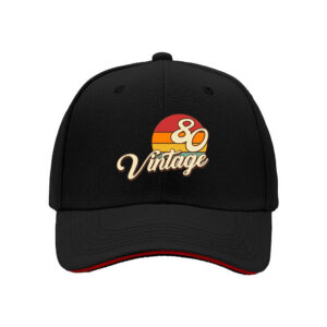 80s Vintage Retro Sun Logo Men's Baseball Cap Summer Outdoor Gift for Dad Father's Day Birthday Present