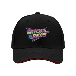 Back to the 80s Retro Logo Men's Baseball Cap Party Gift for 80s Themed Events and Birthday Celebrations