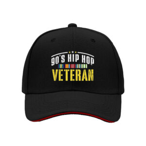 90s Hip Hop Veteran Baseball Cap for Men Retro Streetwear Gift for Father's Day and Birthday