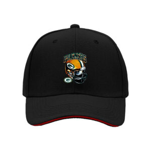 Green Bay Packers Helmet Logo Men's Baseball Cap NFL Football Fan Gift for Super Bowl Party and Holiday Season