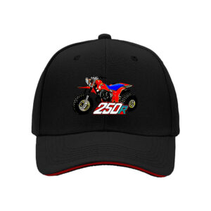 250R Motocross Bike Design Men's Baseball Cap Outdoor Adventure Gift for Motorcycle Fans Father's Day Present