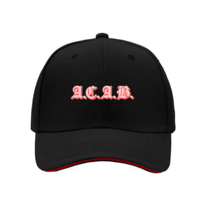 ACAB Gothic Print Men's Baseball Cap Streetwear Hip Hop Gift for Father's Day and Birthday
