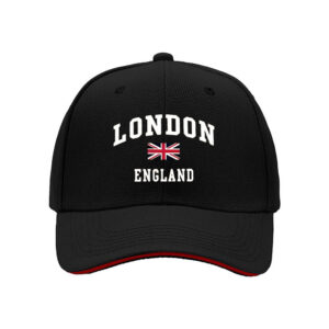 London England Flag Baseball Cap Men's Urban Streetwear Gift for UK Fans Christmas Holiday Present