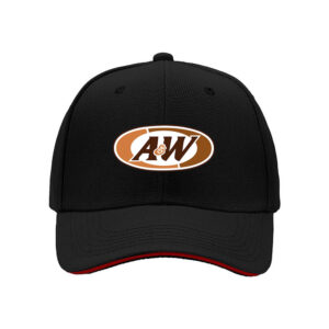 A&W Logo Baseball Cap for Men Classic American Fast Food Brand Design Casual Outdoor Wear Perfect Gift for Father's Day