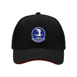 ABA Swedish Air Lines Vintage Logo Men's Baseball Cap Aviation Gift for Pilots and Airlines Enthusiasts Birthday Christmas Present