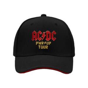 ACDC PWR UP TOUR Mens Baseball Cap Rock Music Band Gift for Fans Holiday Christmas Birthday Present