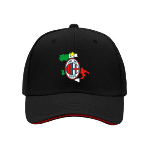 AC Milan Logo Baseball Cap for Men Football Fans Gift Italian Soccer Team Hat 1899 Birthday Christmas Present