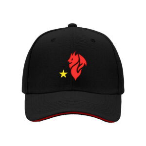Red Dragon Flame Design Baseball Cap for Men Holiday Gift Christmas New Year Party Wear Unisex Fashion Hat