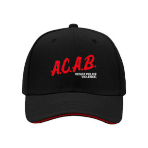 ACAB Resist Police Violence Mens Baseball Cap Protest Statement Hat Gift for Activists and Anti Police Brutality Advocates