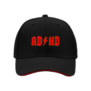 ADHD Lightning Logo Men's Baseball Cap Gift for ADHD Awareness Day or Birthday Party for Adults and Teens