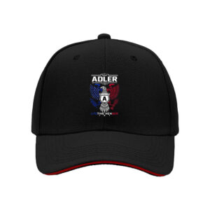 Team Adler Eagle Crest Lifetime Member Patriotic Baseball Cap for Men American Flag Design 4th of July Gift