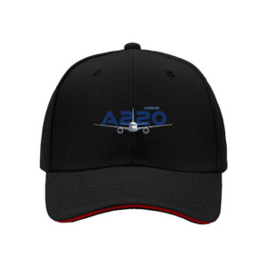 Airbus A220 Aircraft Logo Men's Baseball Cap Aviation Gift for Pilots and Plane Enthusiasts Perfect for Christmas