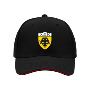 AEK FC Double Eagle Crest Men's Baseball Cap Greek Football Fan Gift for Christmas and Birthday