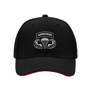 Airborne Paratrooper Wings Patch Men's Baseball Cap Military Gift for Veterans Memorial Day Independence Day
