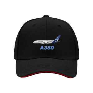 Airbus A380 Plane Design Men's Baseball Cap Aviation Gift for Pilots and Travel Enthusiasts Perfect for Christmas
