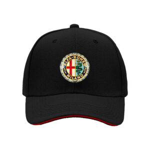 Alfa Romeo Milano Logo Baseball Cap Men's Classic Italian Heritage Design Gift for Car Enthusiasts Christmas Birthday