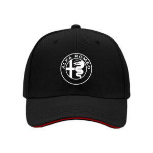 Alfa Romeo Logo Baseball Cap for Men - Classic Italian Emblem Gift for Car Enthusiasts and Racing Fans