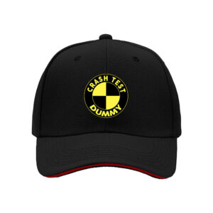 Crash Test Dummy Logo Men's Baseball Cap Funny Gift for Car Enthusiasts Birthday Christmas Present