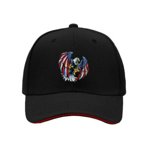 American Eagle Flag Design Baseball Cap for Men Patriotic Independence Day Gift Outdoor Adventure Wear