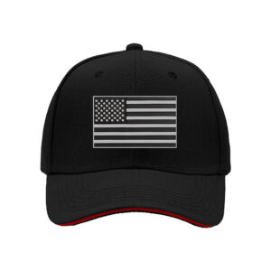 Black American Flag Patch Men's Baseball Cap Tactical Style for Military Fans Patriotic Gift for Independence Day and Memorial Day