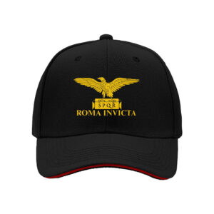 Roman Eagle SPQR Roma Invicta Hat Men's Baseball Cap Classic Ancient Rome Design Gift for History Lovers and Fans