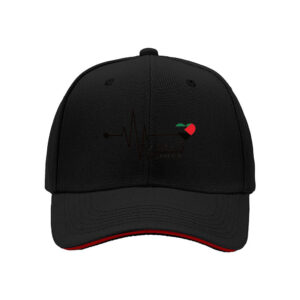 Palestine Heartbeat Design Men's Baseball Cap for National Pride and Cultural Celebration, Perfect Gift for Eid or Ramadan