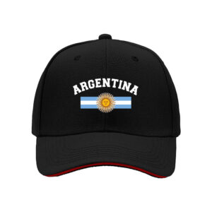 Argentina Flag Sun Print Baseball Cap Men National Pride Gift for Independence Day and Football Fans