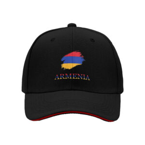 Armenia Flag Brush Design Men's Baseball Cap for National Pride Gifts on Independence Day and Cultural Celebrations