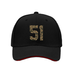 Camouflage Number 51 Baseball Cap for Men Outdoor Hunting Fishing Gift for Father's Day Birthday