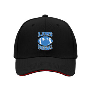 Lions Football Logo Men's Baseball Cap Sports Team Gift for Fans Holiday Present for Football Lover