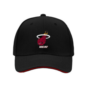 Meat Heat Basketball Logo Hat Men's Baseball Cap Gift for Sports Fans Holiday Christmas Birthday Present
