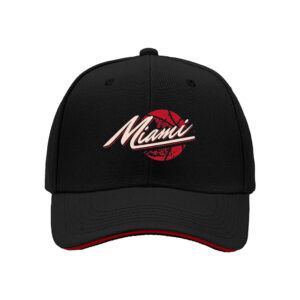 Miami Heat Basketball Logo Men's Baseball Cap Streetwear Gift for Sports Fans Christmas Holiday Present