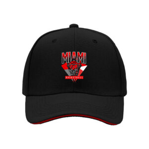 Miami Basketball Logo Mens Baseball Cap Sports Fan Gift for Birthday Christmas Holiday Party Men's Hat